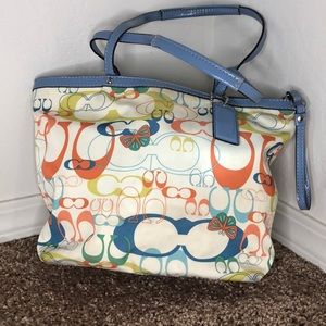 Spring colored Coach handbag